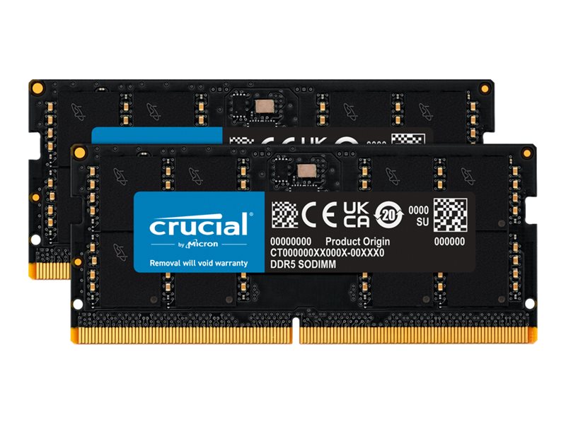 Crucial 64gb Sodimm Ddr5 4800mhz 32x2gb